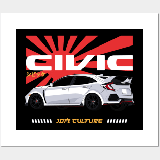 Civic Type R JDM Cars Posters and Art